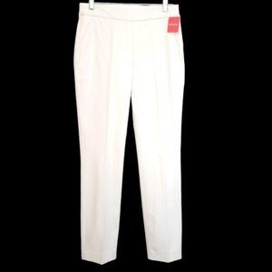 Spanx Women's 20372T Classic White Silver Lining Slim Straight Pants Medium Tall